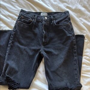 AGOLDE 90’s Pinch Waist Distressed Denim